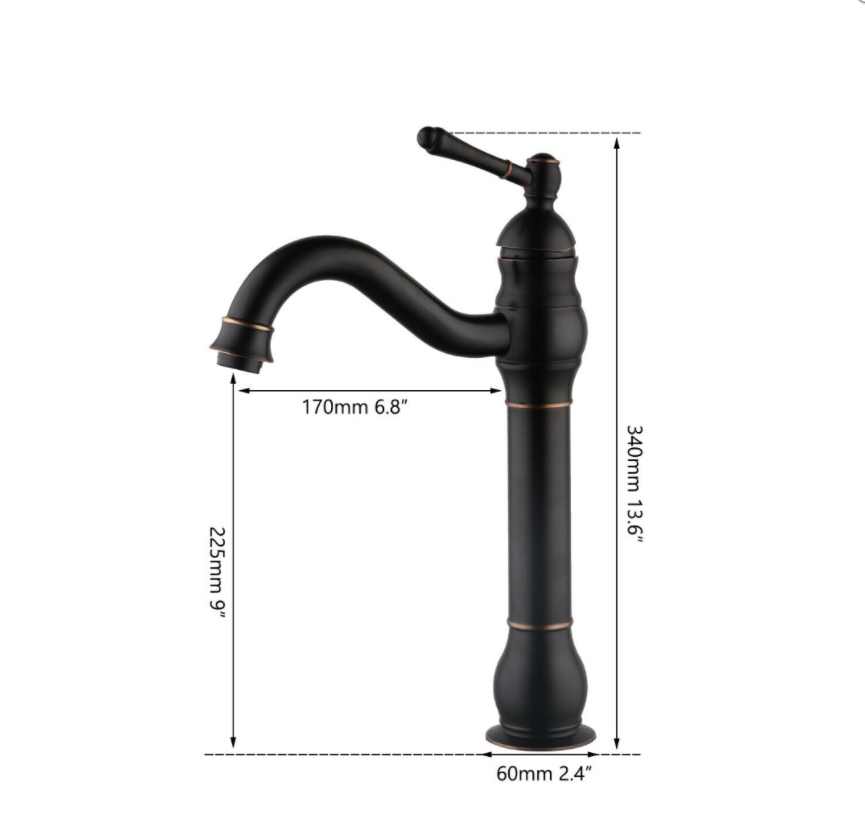 Rene Houtman Olie Bronzen Opzetkraan - H340 MM