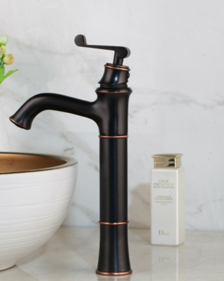 Rene Houtman Hoge Olie Bronzen Opzetkraan - H330 MM