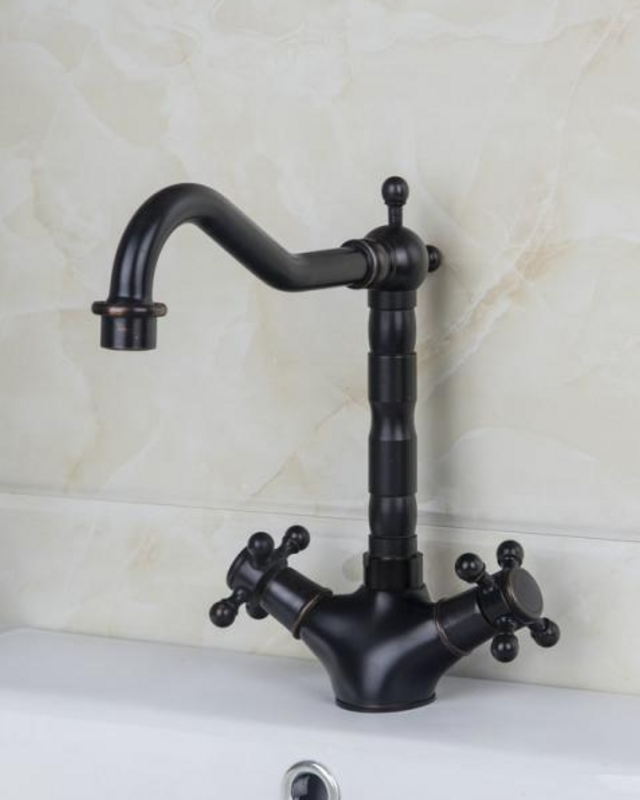 Rene Houtman Klassieke Bronzen Wastafel/Keukenkraan - H240 MM