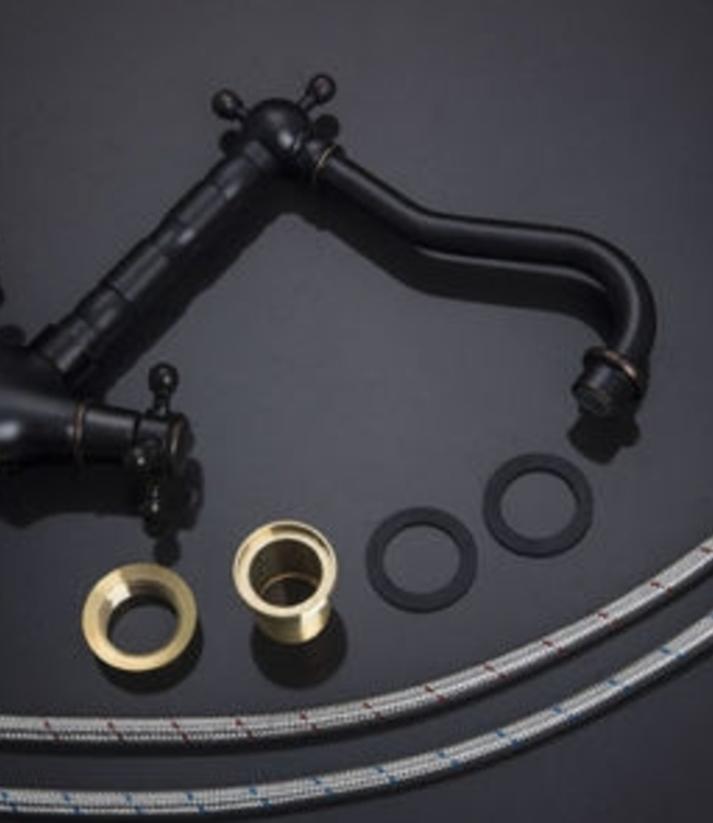 Rene Houtman Klassieke Bronzen Wastafel/Keukenkraan - H240 MM