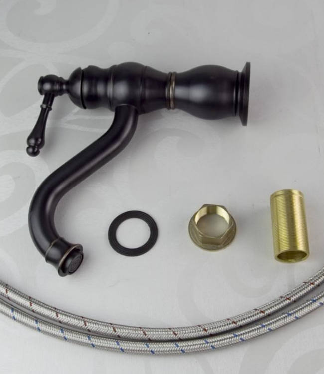 Rene Houtman Nostalgische Wastafelkraan - Olie Brons - H213 MM