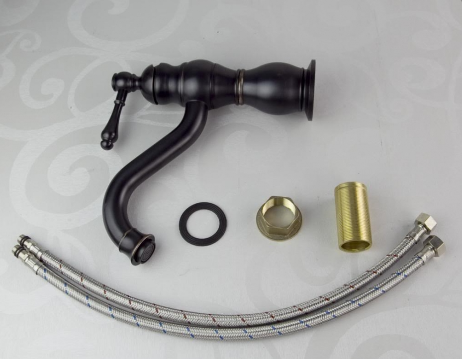 Rene Houtman Nostalgische Wastafelkraan - Olie Brons - H213 MM