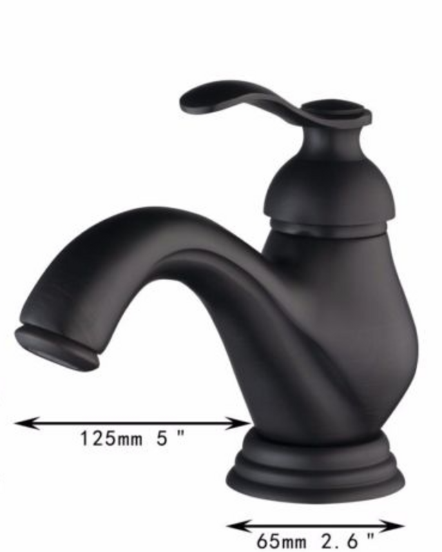 Rene Houtman Nostalgische Zwarte Wastafelkraan - H145 MM