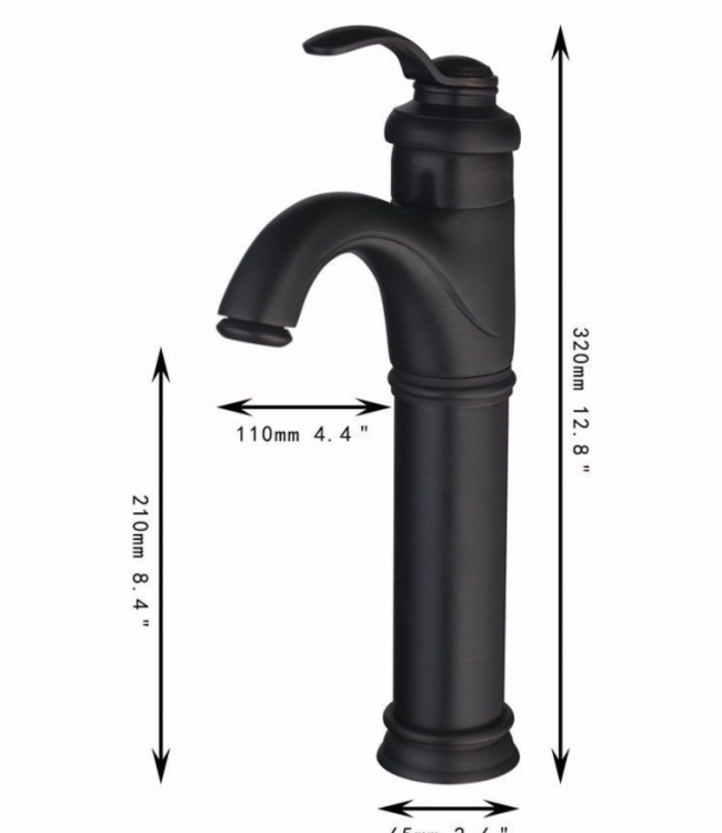 Rene Houtman Antieke Bronzen Wastafelkraan - H320 MM