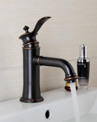 Rene Houtman Sierlijke Bronzen Wastafelkraan - H200 MM