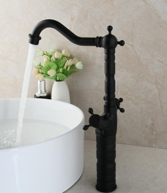 Rene Houtman Hoge Zwarte Opzetkraan - H385 MM