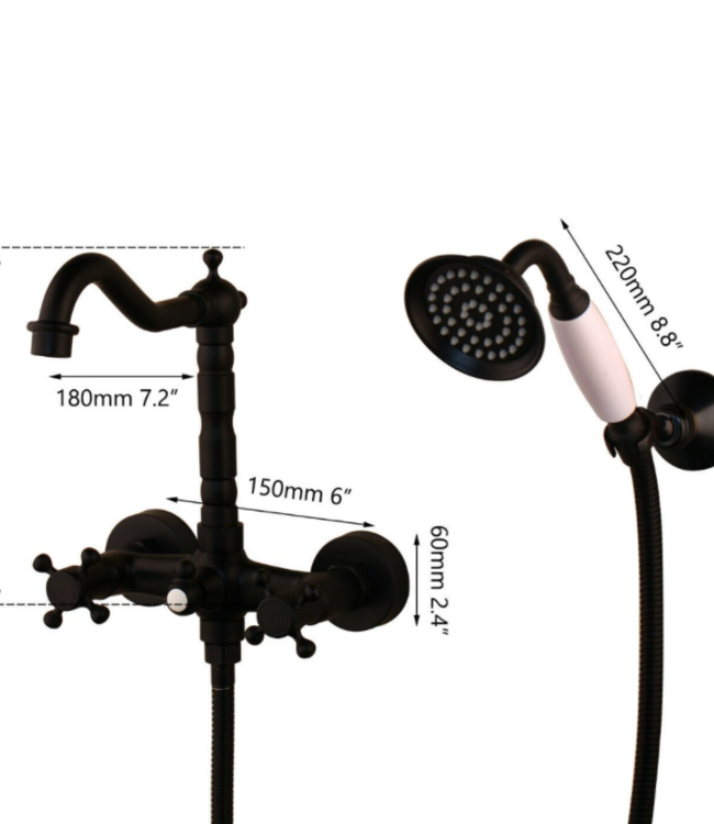 Rene Houtman Kraan Met Handdouche - Mat Zwart