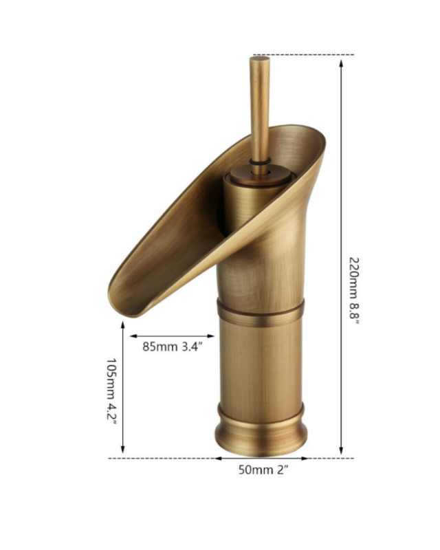 Rene Houtman Bronzen Watervalkraan - H220mm