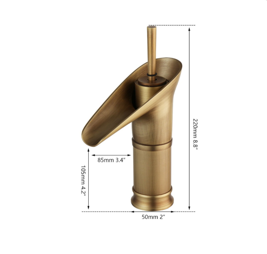 Rene Houtman Bronzen Watervalkraan - H220mm