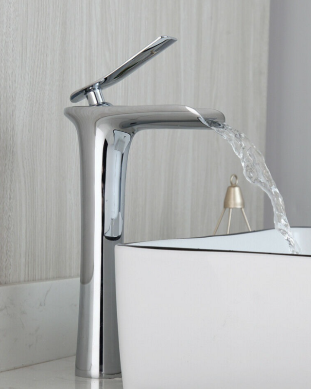 Rene Houtman Elegante Chroom Watervalkraan - H28 cm