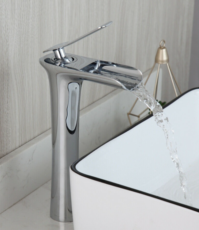 Rene Houtman Elegante Chroom Watervalkraan - H28 cm