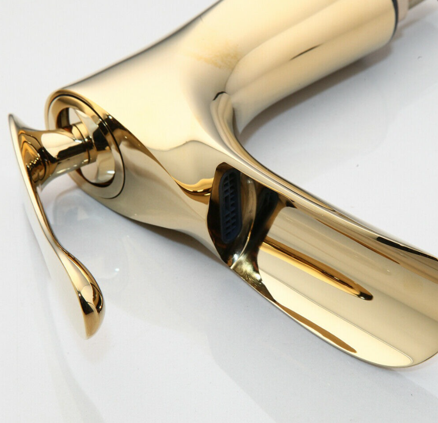 Rene Houtman Elegante Gouden Watervalkraan - H18 cm