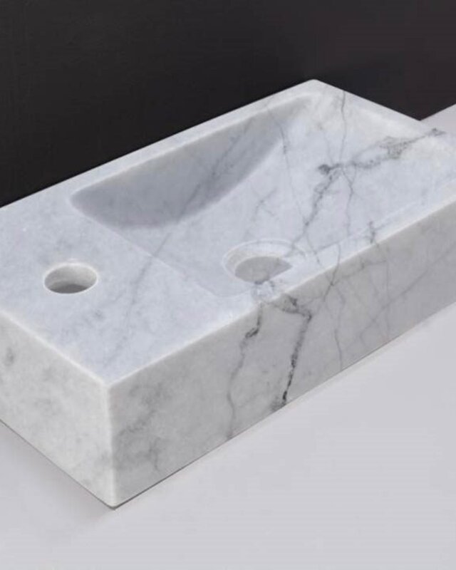 Forzalaqua Venetia Fontein Carrara Gepolijst - 40x22x10 cm