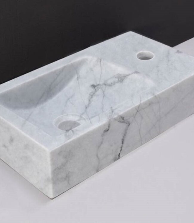 Forzalaqua Venetia Fontein Carrara Gepolijst - 40x22x10 cm