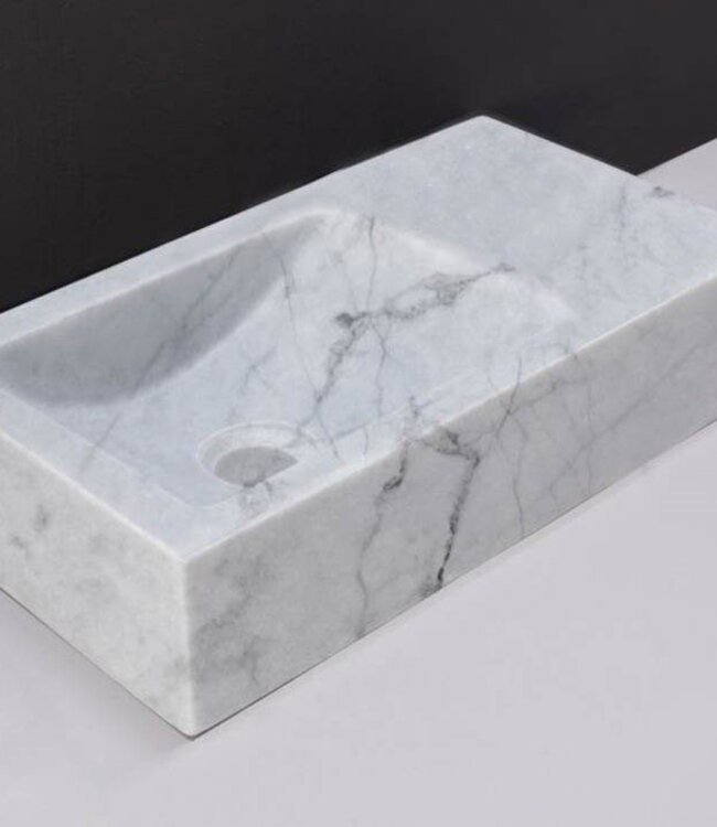 Forzalaqua Venetia Fontein Carrara Gepolijst - 40x22x10 cm