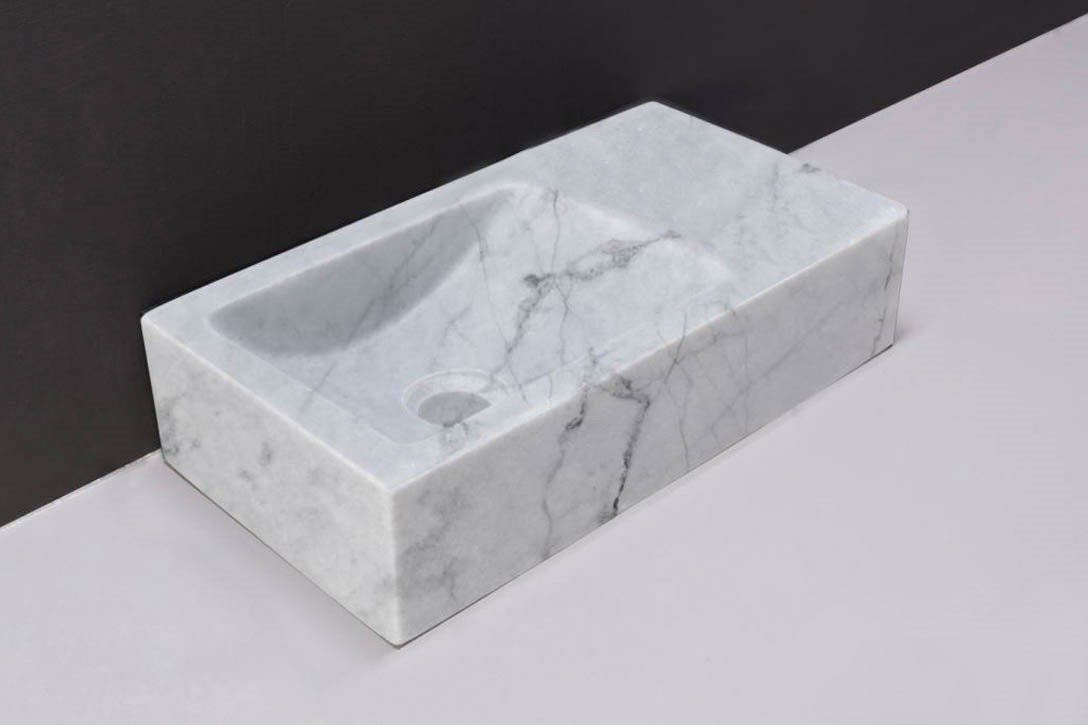 Forzalaqua Venetia Fontein Carrara Gepolijst - 40x22x10 cm