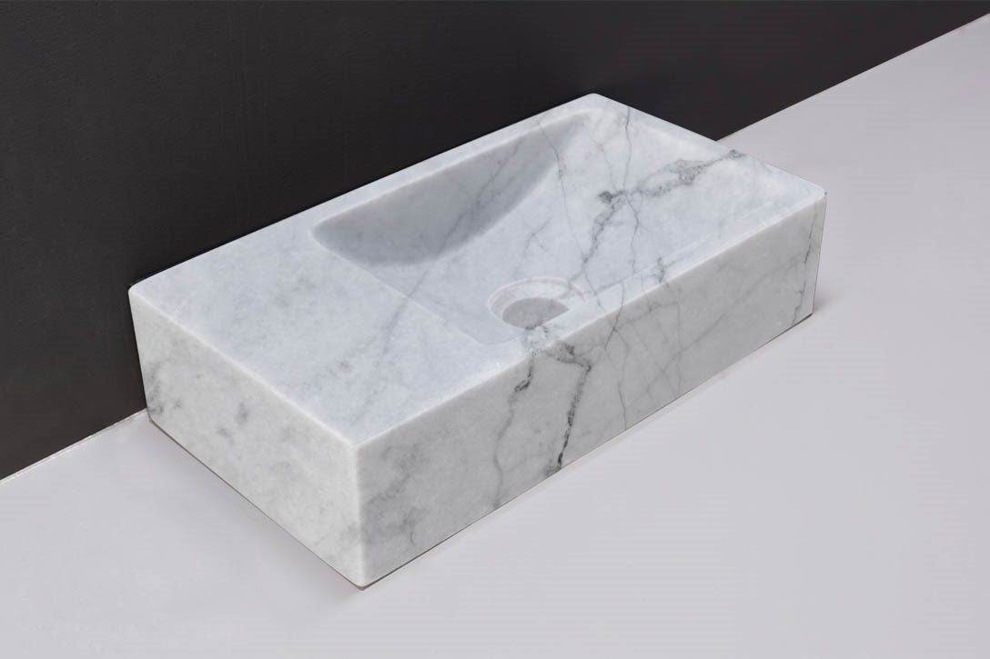 Forzalaqua Venetia Fontein Carrara Gepolijst - 40x22x10 cm