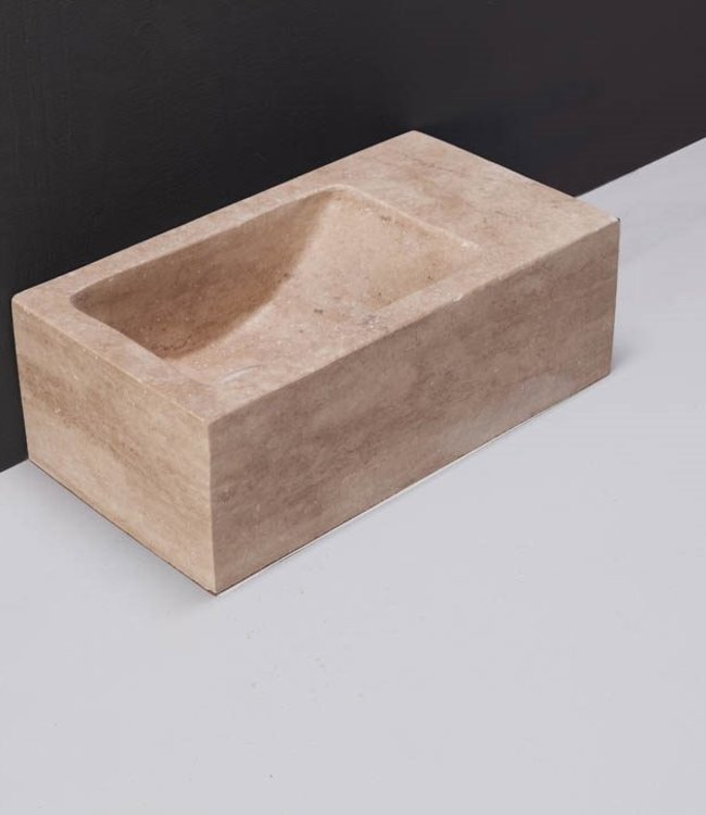 Forzalaqua Venetia Fontein - Travertin Gezoet