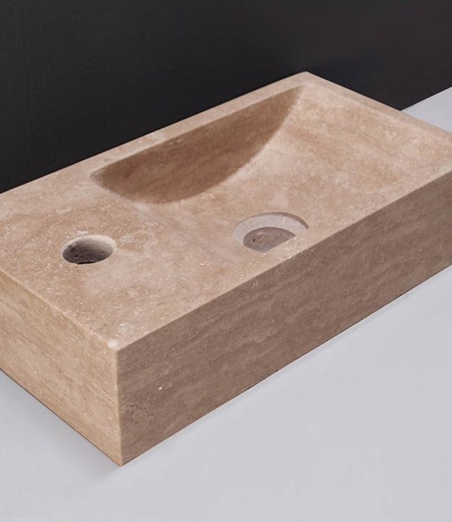 Forzalaqua Venetia Fontein - Travertin Gezoet