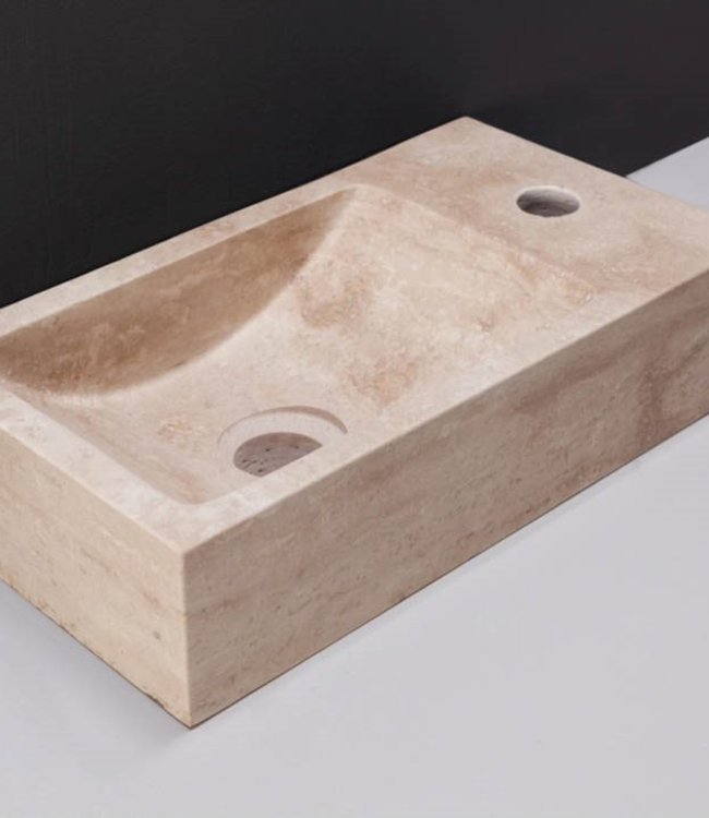 Forzalaqua Venetia Fontein - Travertin Gezoet