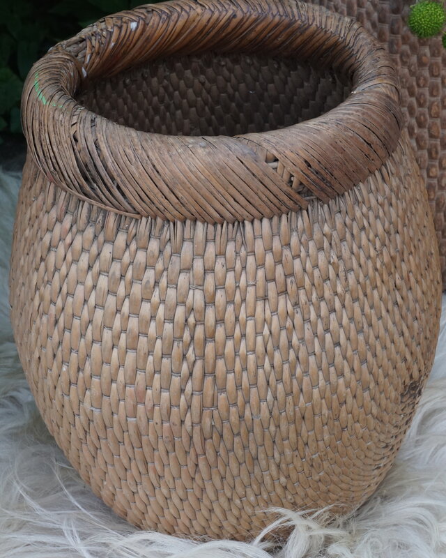 Rene Houtman Vismand Oud Riet Vergrijsd - L40 x B28 cm
