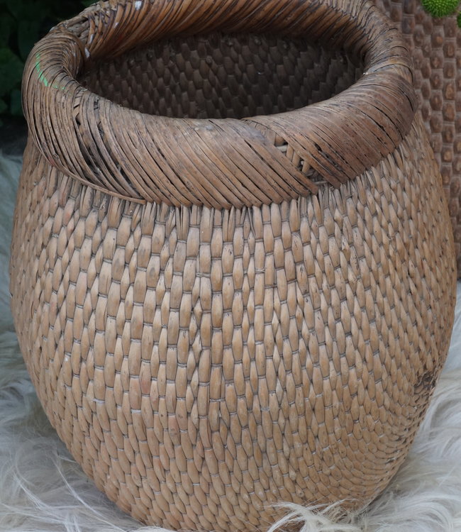 Rene Houtman Vismand Oud Riet Vergrijsd - L40 x B28 cm