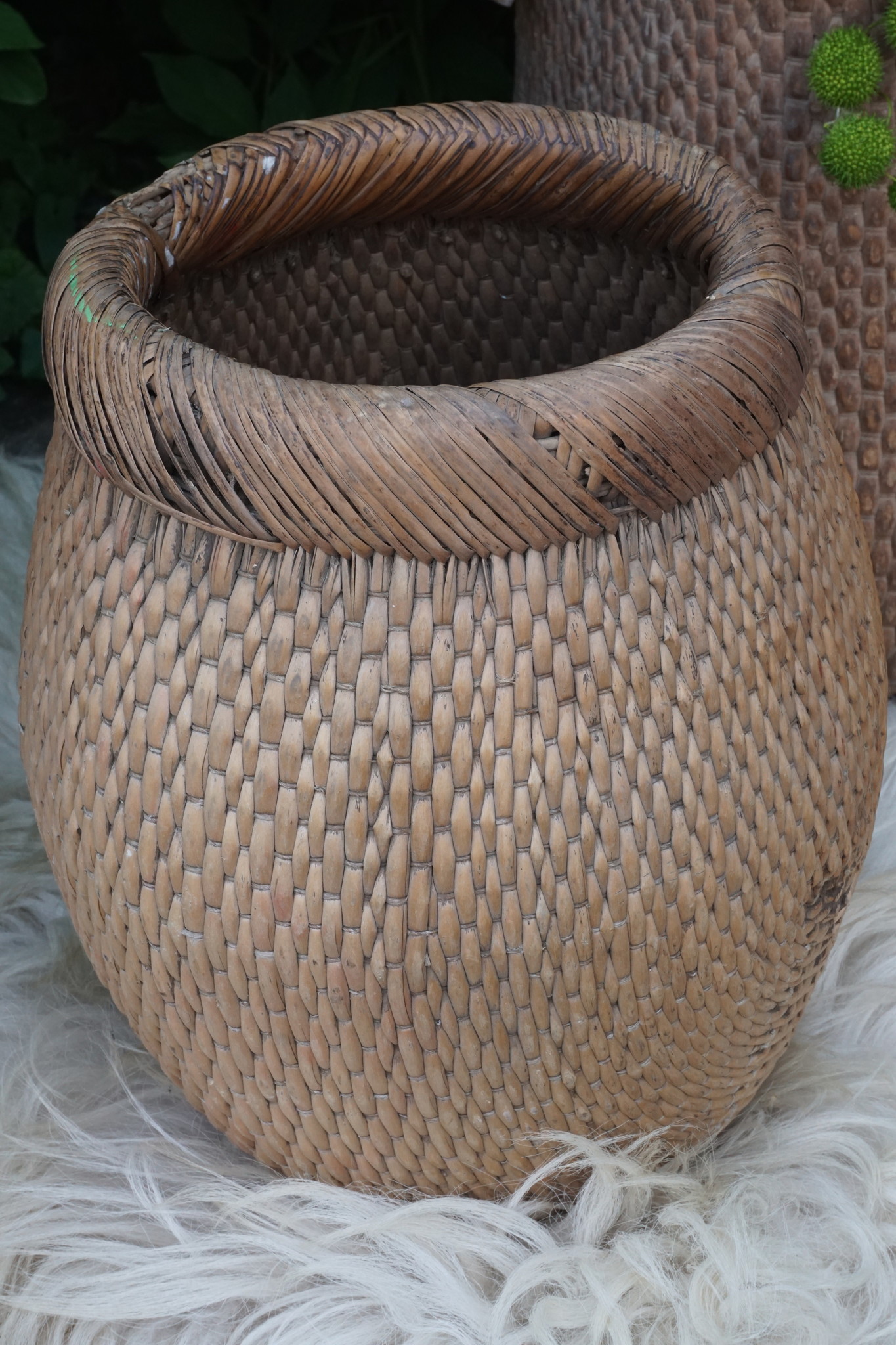 Rene Houtman Vismand Oud Riet Vergrijsd - L40 x B28 cm