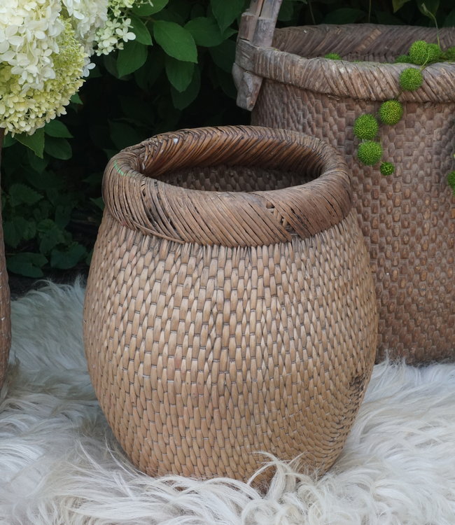 Rene Houtman Vismand Oud Riet Vergrijsd - L40 x B28 cm