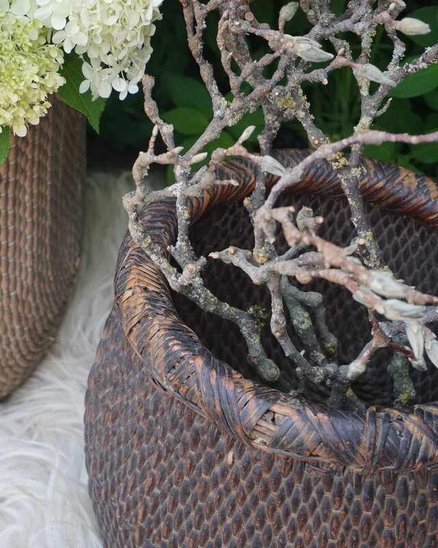Rene Houtman Vismand Oud Riet Vergrijsd - L36 x B31 cm