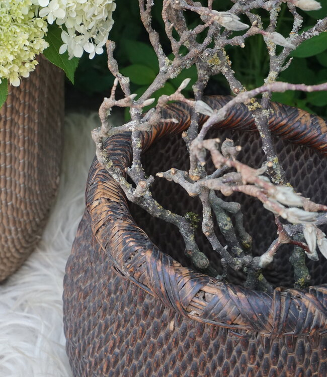 Rene Houtman Vismand Oud Riet Vergrijsd - L36 x B31 cm