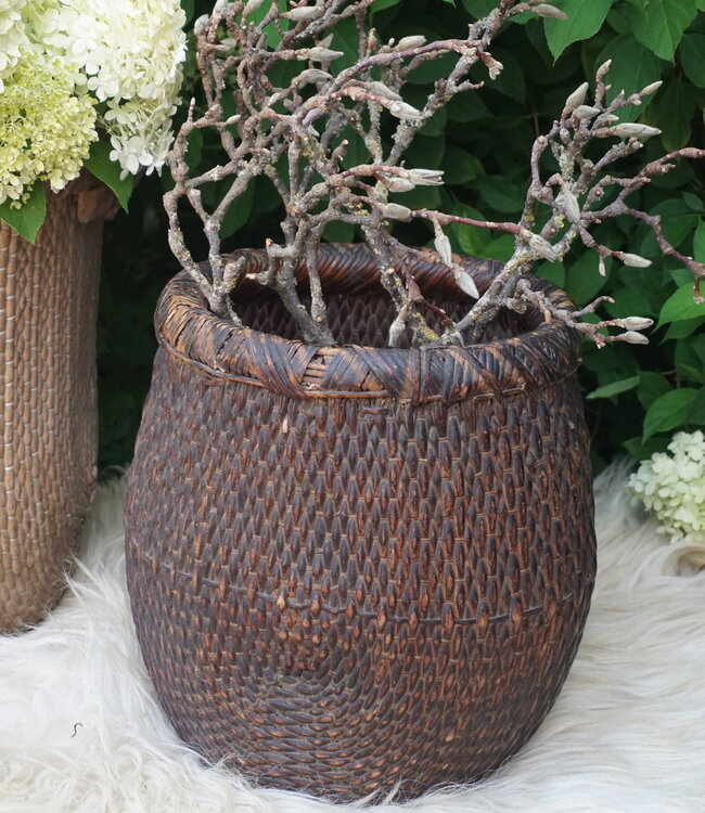 Rene Houtman Vismand Oud Riet Vergrijsd - L36 x B31 cm