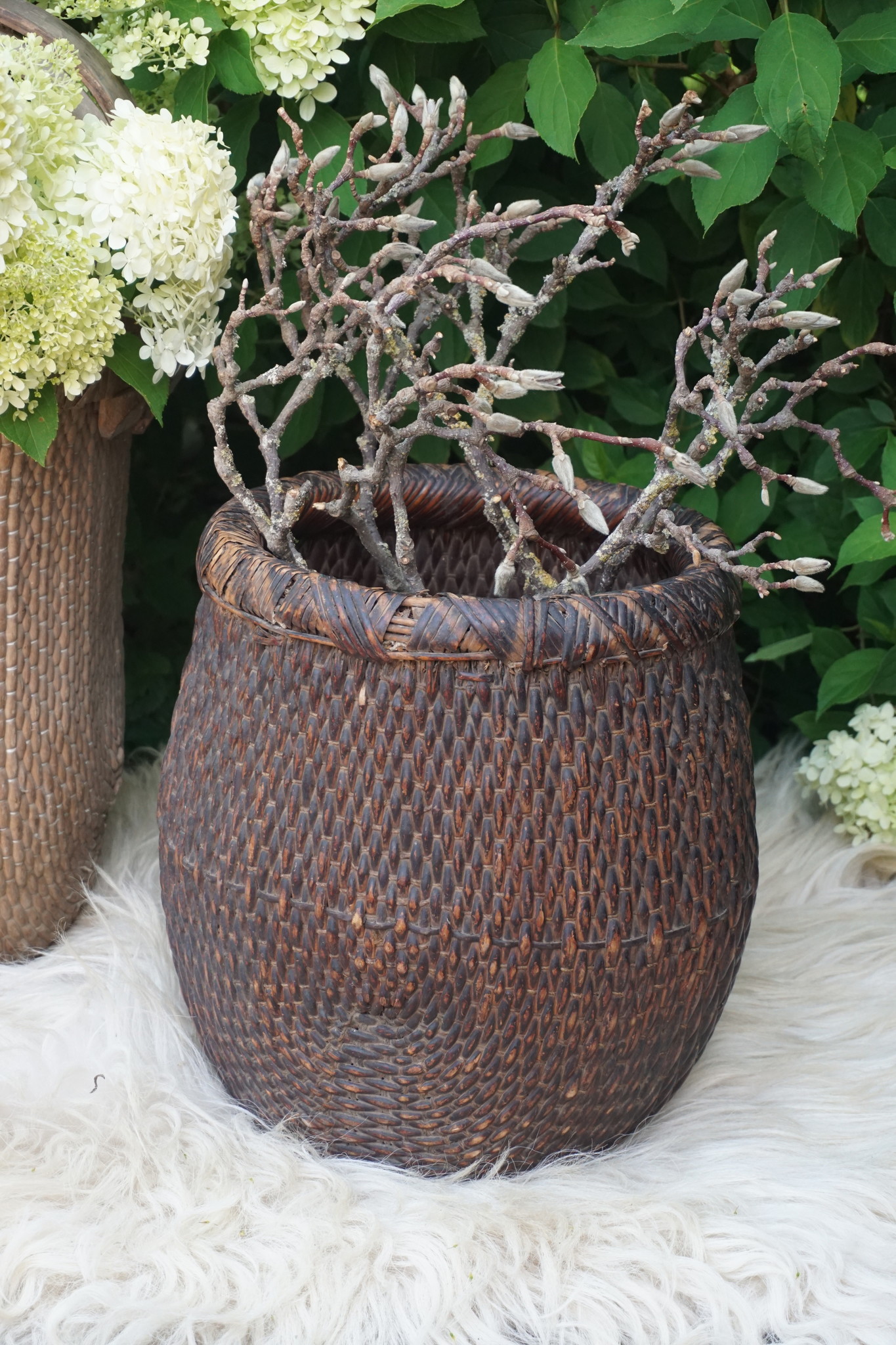 Rene Houtman Vismand Oud Riet Vergrijsd - L36 x B31 cm