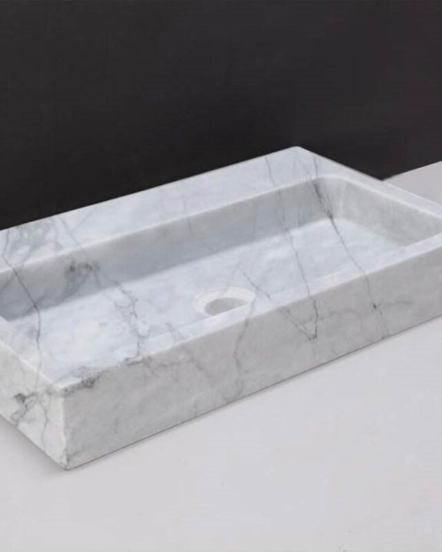 Forzalaqua Taranto Wastafel - Carrara Gepolijst