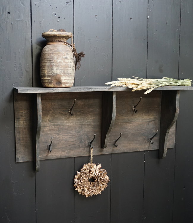 Rene Houtman Kapstok Oud Hout Vergrijsd L100 x H48 cm