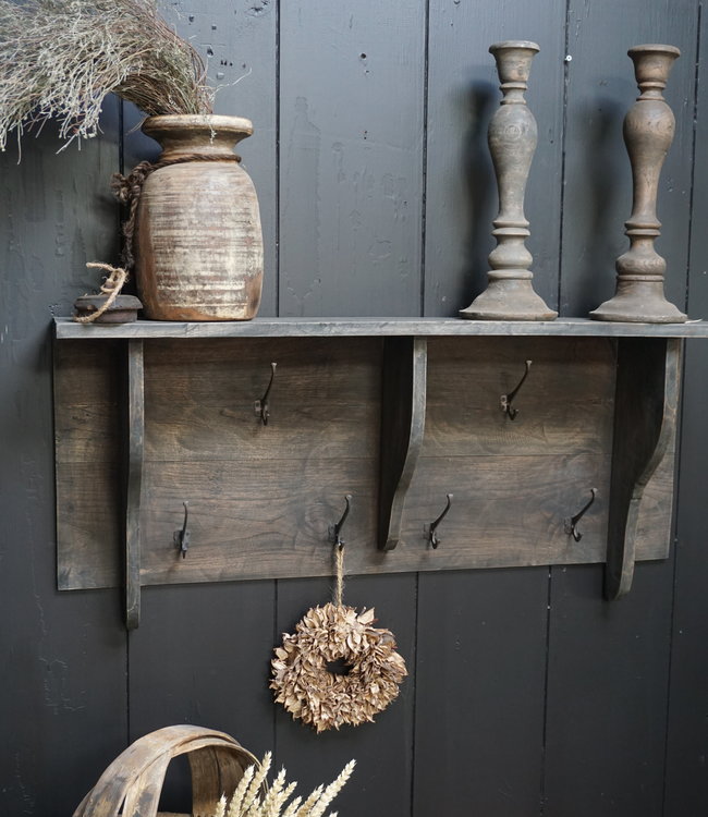 Rene Houtman Kapstok Oud Hout Vergrijsd L100 x H48 cm