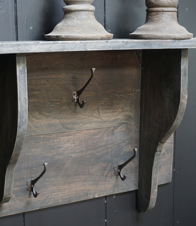 Rene Houtman Kapstok Oud Hout Vergrijsd L100 x H48 cm