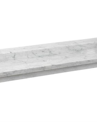 Forzalaqua Nova Wastafel Carrara Gepolijst - 100,5x51,5x9,5 cm