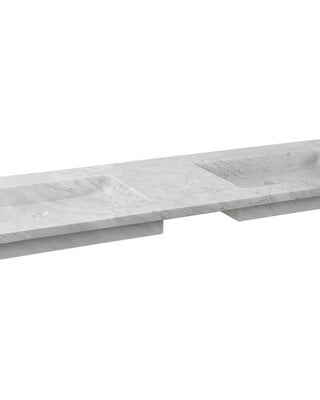 Forzalaqua Nova Doppio Wastafel - 140,5x51,5x9,5 cm