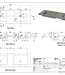 Forzalaqua Nova Doppio Wastafel - 160,5x51,5x9,5 cm