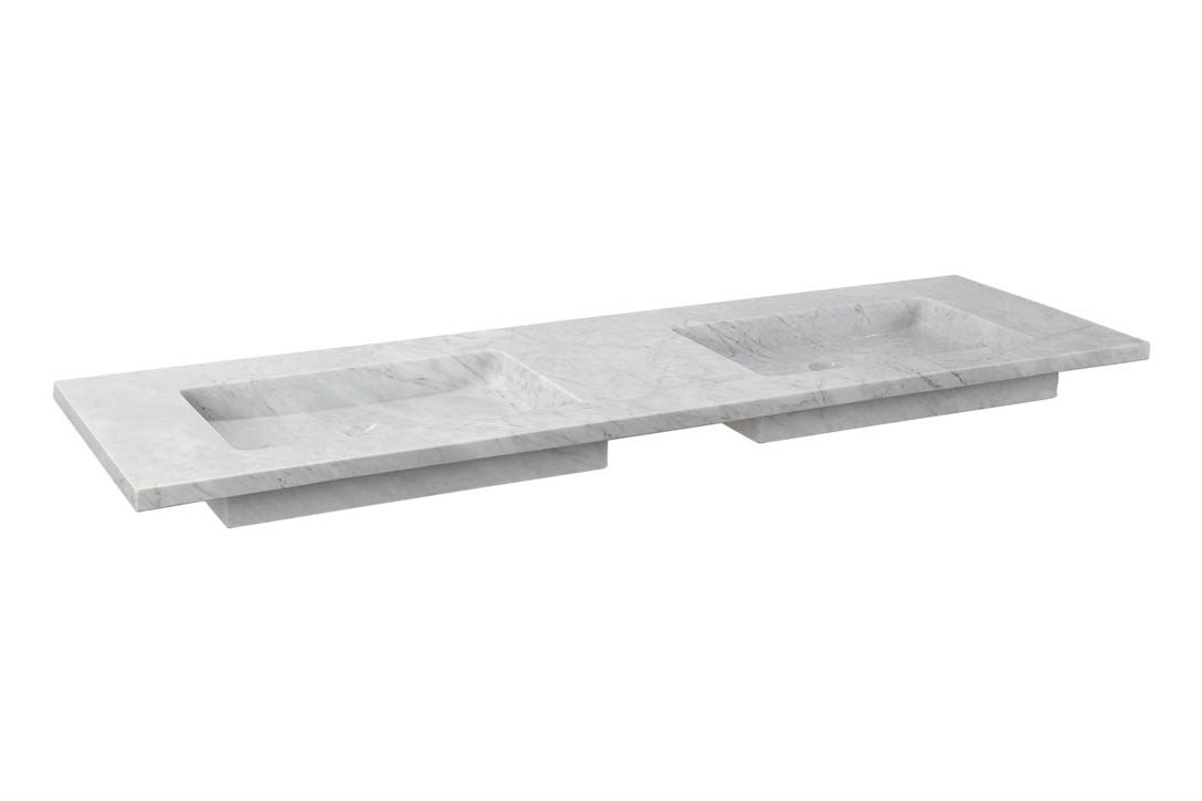 Forzalaqua Nova Doppio Wastafel - 160,5x51,5x9,5 cm