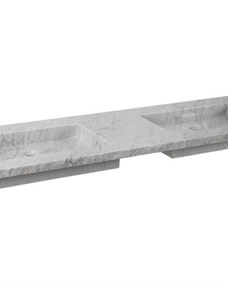 Forzalaqua Nova Doppio Wastafel - 140,5x51,5x9,5 cm