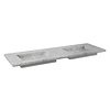 Nova Doppio Wastafel - Carrara Gepolijst & Gekapt- 160,5x51,5x9,5 cm