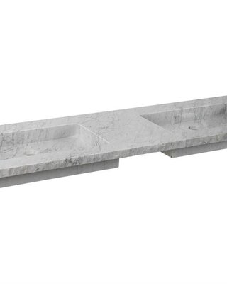 Forzalaqua Nova Doppio Wastafel - 160,5x51,5x9,5 cm