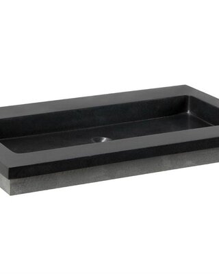 Forzalaqua Nova Wastafel Graniet Gezoet - 60,5x51,5x9,5 cm