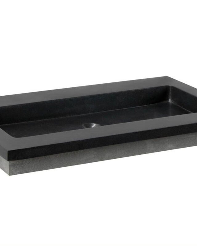 Forzalaqua Nova Wastafel Graniet Gezoet - 60,5x51,5x9,5 cm