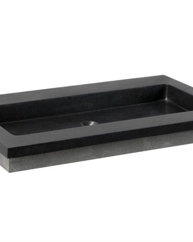 Forzalaqua Nova Wastafel Graniet Gezoet - 80,5x51,5x9,5 cm