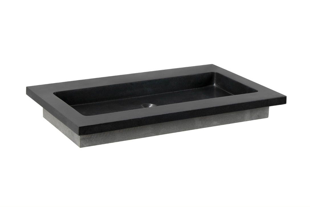 Forzalaqua Nova Wastafel Graniet Gezoet - 80,5x51,5x9,5 cm