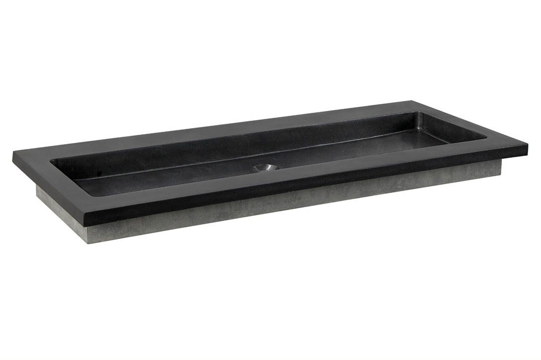 Forzalaqua Nova Wastafel Graniet Gezoet - 100,5x51,5x9,5 cm