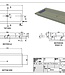 Forzalaqua Nova Wastafel Graniet Gezoet - 120,5x51,5x9,5 cm