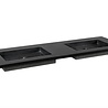 Forzalaqua Nova Doppio Wastafel - Graniet Gezoet - 160,5x51,5x9,5 cm Forzalaqua Nova Doppio Wastafel - Graniet Gezoet - 160,5x51,5x9,5 cm